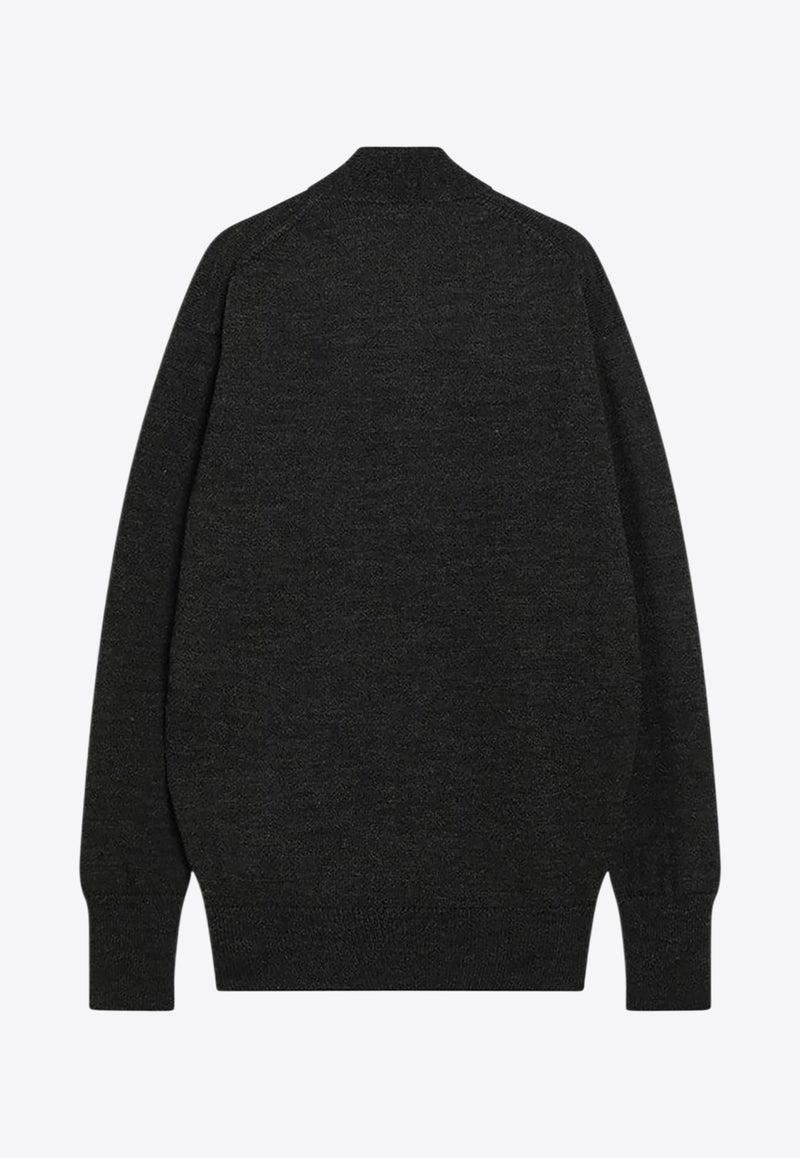 Lemaire Alpaca Wrap Cardigan Brown TO1476LK1028/R_LEMAI-BR507