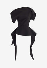 Maticevski Resolute Asymmetric Sculpted Top Black TO5571/24_BLACK