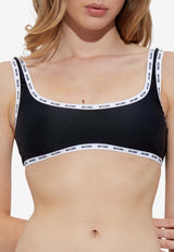 Logo-Trimmed Bikini Top