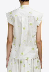 LOVE Binetti Carla Floral Blouse White TP 172 Carla_NATURAL
