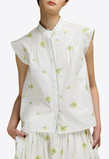 LOVE Binetti Carla Floral Blouse White TP 172 Carla_NATURAL