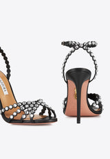 Aquazzura Tequila 105 Leather Sandals TQLHIGS0-NAP-BCY