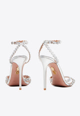 Aquazzura Tequila 105 Leather Sandals TQLHIGS0-NPL-CCC