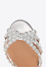 Aquazzura Tequila 105 Leather Sandals TQLHIGS0-NPL-CCC