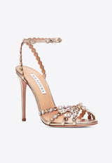 Aquazzura Tequila 105 Leather Sandals TQLHIGS0-NPL-LCO