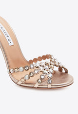 Aquazzura Tequila 105 Leather Sandals TQLHIGS0-NPL-LCO