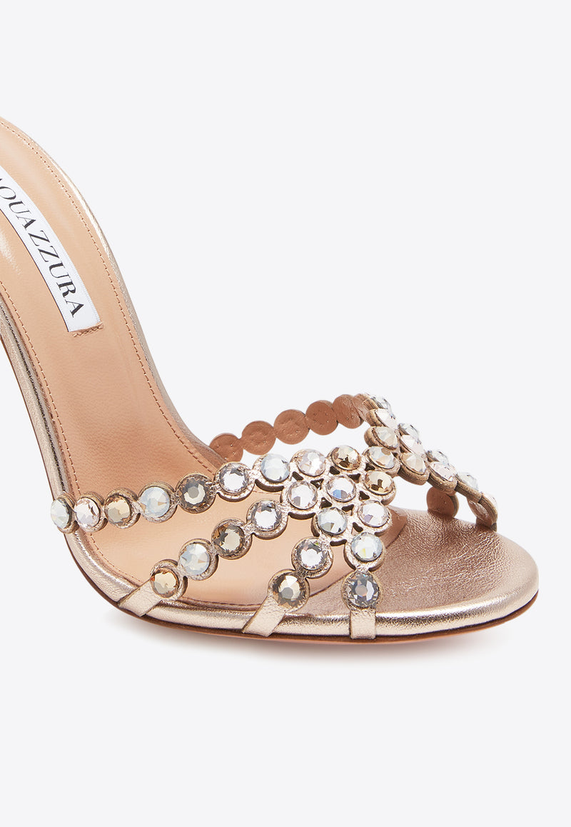 Aquazzura Tequila 105 Leather Sandals TQLHIGS0-NPL-LCO