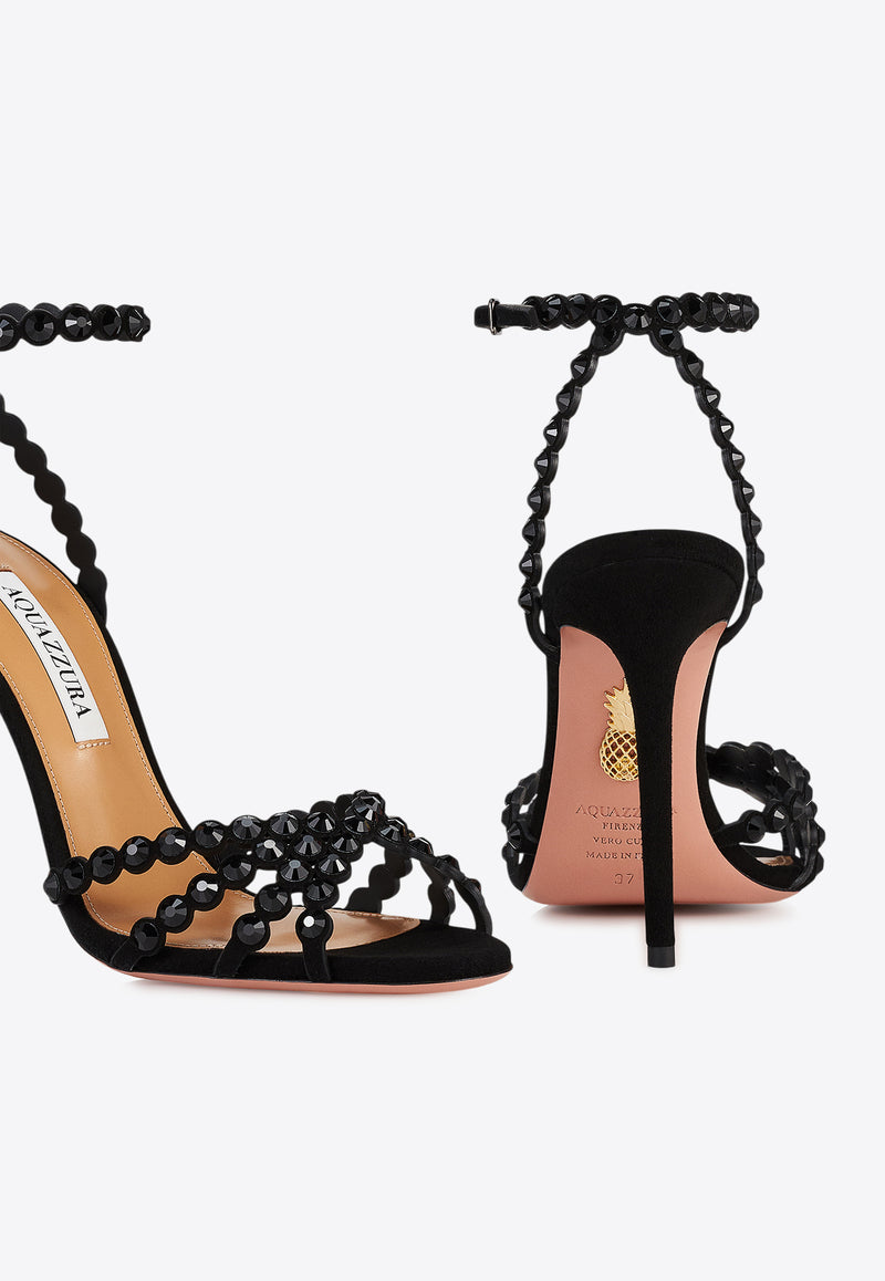 Aquazzura Tequila 105 Suede Sandals TQLHIGS0-SUE-BJT