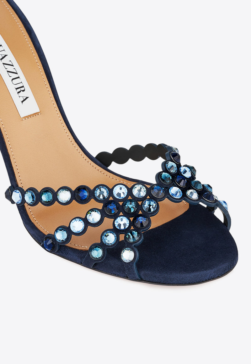 Aquazzura Tequila 85 Suede Sandals TQLMIDS0-SUE-MZN