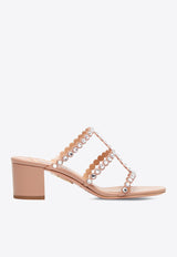 Aquazzura Tequila 50 Leather Sandals TQLMIDS1-NAP-PWP