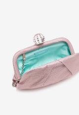 Aquazzura Tequila Crystal-Embellished Clutch Bag Pink TQLPOCP0-MSRRSD ROSE/CRYSTAL/PALLADIUM