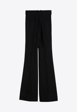 Patou Classic Wool-Blend Flared Pants Black TR0420185WO/P_PATOU-999B