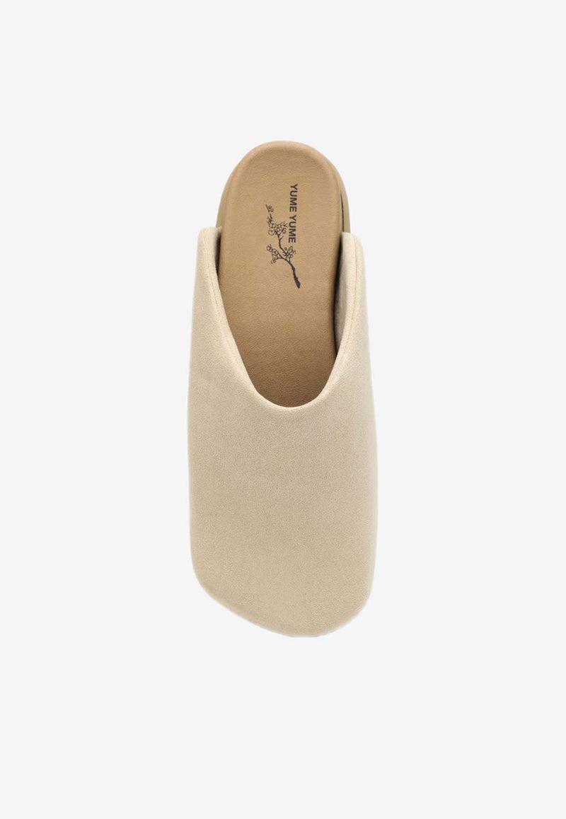 YUME YUME Truck Suede Slippers Beige TRS0041MSUE/O_YUME-SA