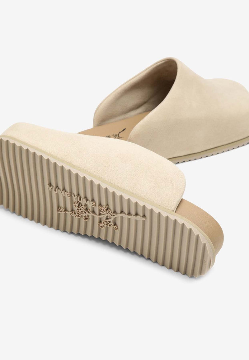 YUME YUME Truck Suede Slippers Beige TRS0041MSUE/O_YUME-SA