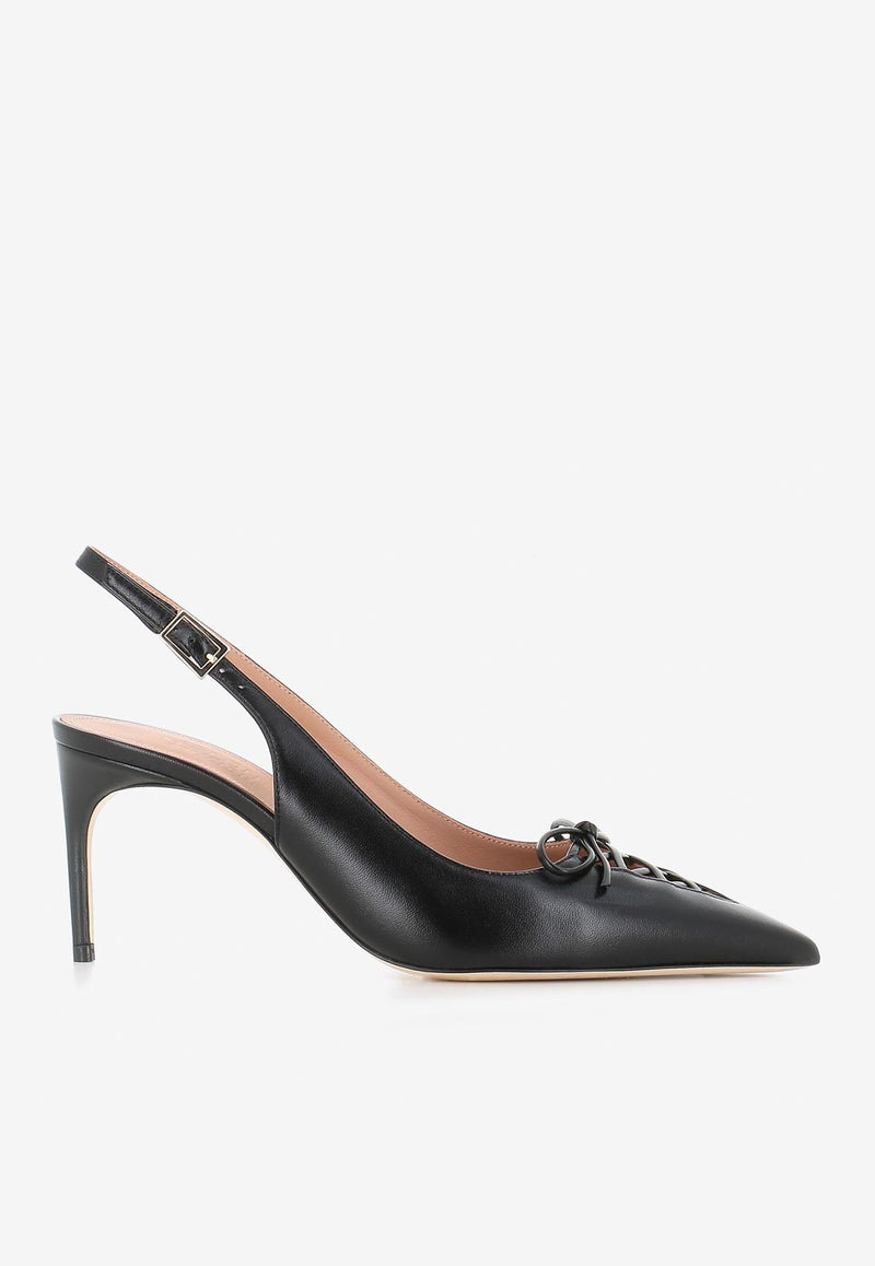 Malone Souliers Trudie 70 Leather Pumps TRUDIE 70-2 BLACK