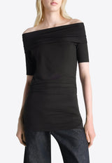 Crepe Jersey Twisted Top