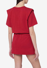 Isabel Marant Zelitos Crewneck T-shirt Red TS0041FAA1N41I/S_ISAMA-70CH