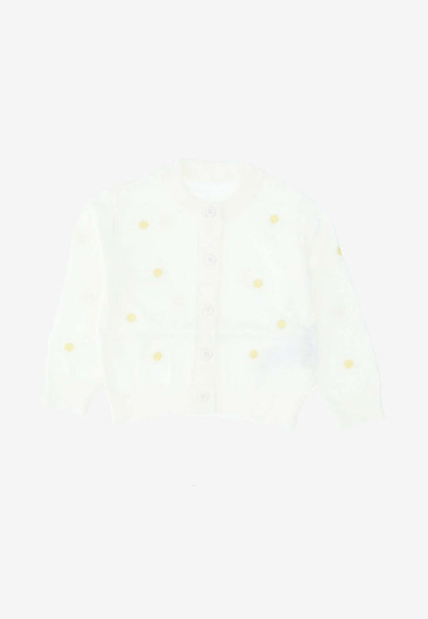 Stella McCartney Kids Baby Girls Floral Embroidered Cardigan White TS9070_X0096_102