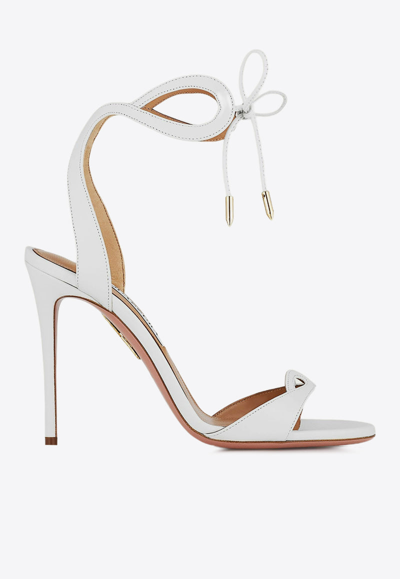 Aquazzura Tessa 105 Sandals in Nappa Leather TSAHIGS0-NAPFFF WHITE