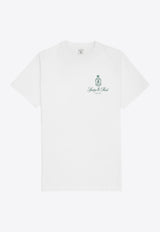 Sporty & Rich Vendome Logo Print T-shirt TSAW2345WHWHITE