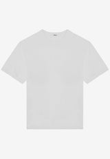 Tekla Logo Plaque Crewneck T-shirt White TSH-WHCO/P_TEKLA-WHT