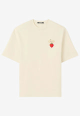 Jacquemus Strawberry Patch T-shirt Cream