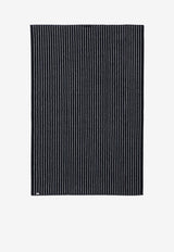 Tekla Striped Bath Towel Black TT-BLST100X150CO/P_TEKLA-BS