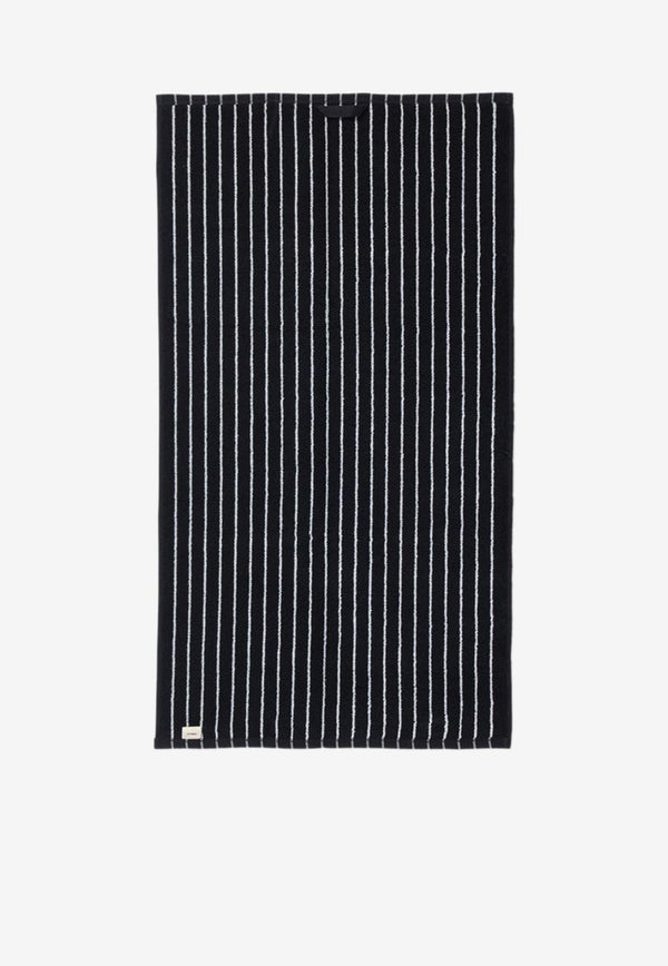 Tekla Striped Terry Cloth Bath Towel Black TT-BLST50X90CO/P_TEKLA-BS