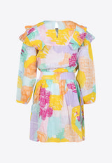 Stella McCartney Kids Girls Printed Dress TT1B20-Z1253MULTICOLOUR
