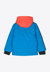Stella McCartney Kids Boys Color-Block Hooded Ski Jacket Multicolor
