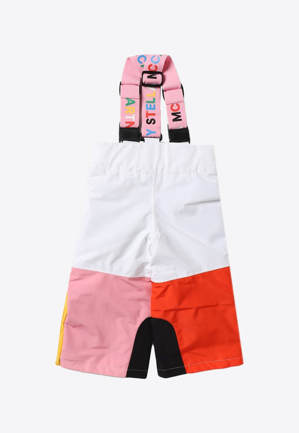 Stella McCartney Kids Girls Color-Block Ski Pants Multicolor