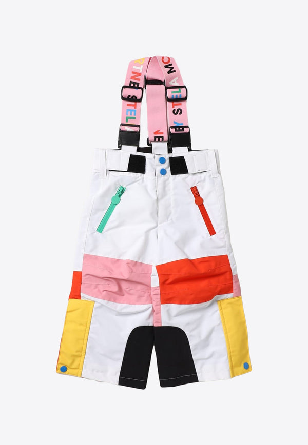 Stella McCartney Kids Girls Color-Block Ski Pants Multicolor