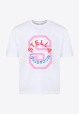 Stella McCartney Kids Girls Logo Print T-shirt TT8A41-Z0434WHITE