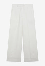 The Frankie Shop Brickell Wool-Blend Pants White TTFS21075PL/S_THE-005