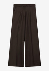 The Frankie Shop Brickell Flannel Pants Brown TTFS21107WO/R_THE-215