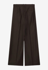 The Frankie Shop Brickell Flannel Pants Brown TTFS21107WO/R_THE-215