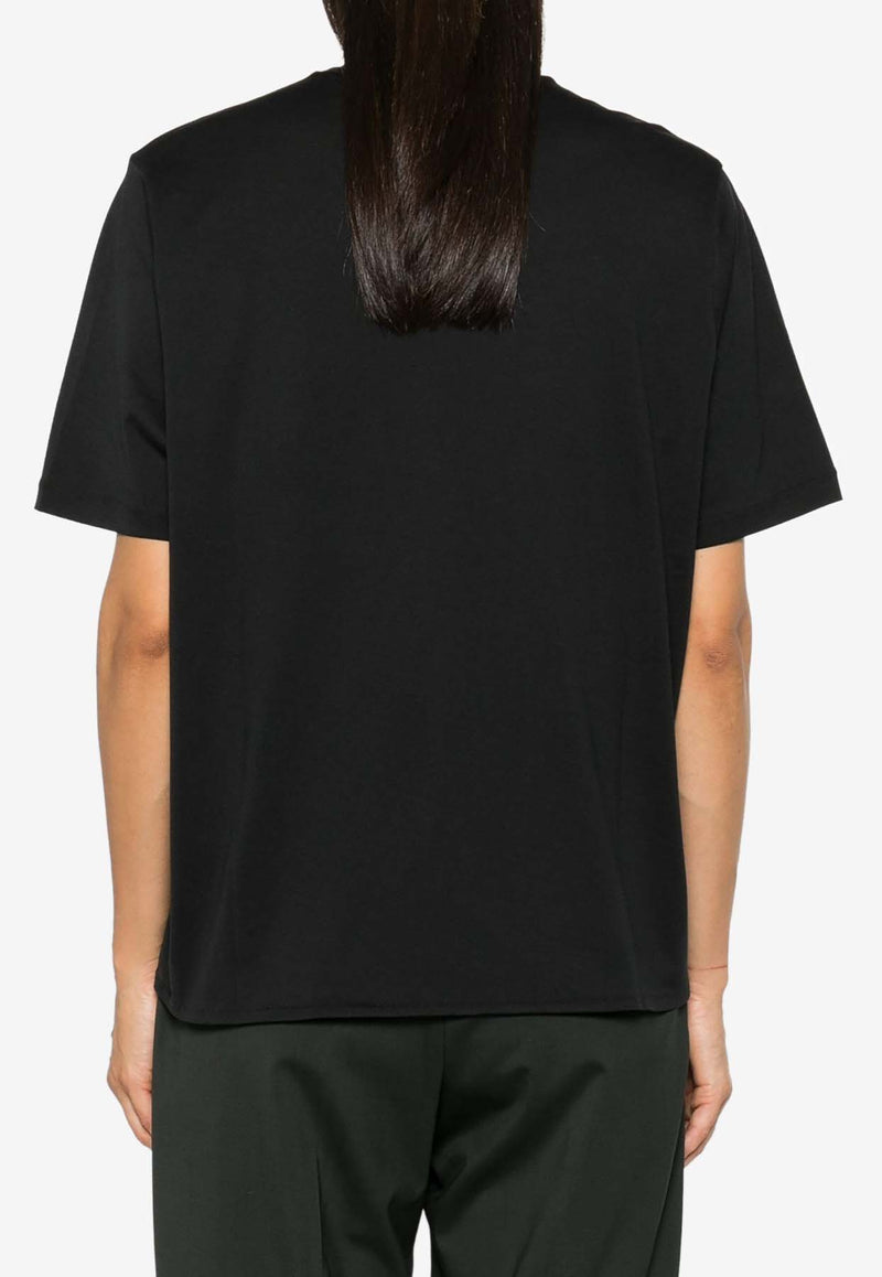 The Frankie Shop Harper Basic Crewneck T-shirt Black TTSHARPER01000BLACK