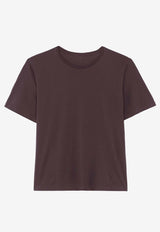 The Frankie Shop Harper Basic Crewneck T-shirt Purple TTSHARPER02870PLUM