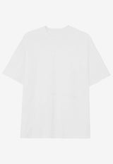 The Frankie Shop Lenny Rib Knit T-shirt White TTSLEN046CREAM