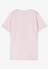 Stella McCartney Kids Girls Flower Print T-shirt TU8E01-Z0434PINK