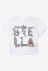 Stella McCartney Kids Boys Graphic Logo Print T-shirt TU8P51-Z0434IVORY