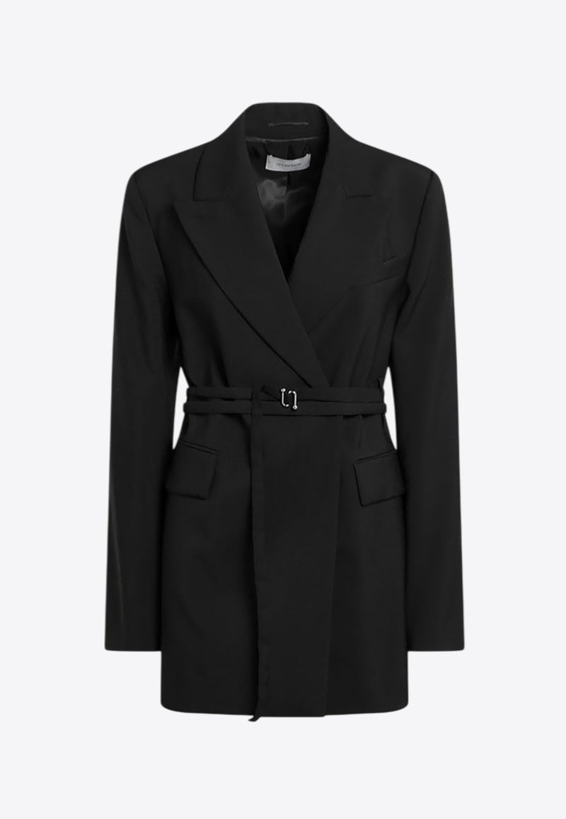 Sportmax Tubinga Double-Breasted Wool Coat Black TUBINGAWO/R_SPORM-003