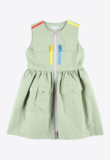 Stella McCartney Kids Girls Mini Field Dress Green TV1D22-Z2333GREEN