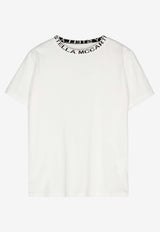 Stella McCartney Kids Boys Logo-Collar T-shirt White TV8P71-Z0434IVORY