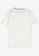 Stella McCartney Kids Boys Logo-Collar T-shirt White TV8P71-Z0434IVORY