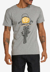 Deus Ex Machina Frontal Matchless Graphic Print T-shirt T_DMW41808HGREY