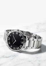 Tiffany & Co. Atlas Dome 29mm Stainless Steel Watch Black TIFCOAD29SSW_TH