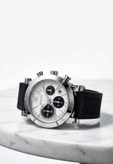 Tiffany & Co. Atlas Gent Chronograph Automatic Stainless Steel Watch White TIFCOAGCASSW_TH