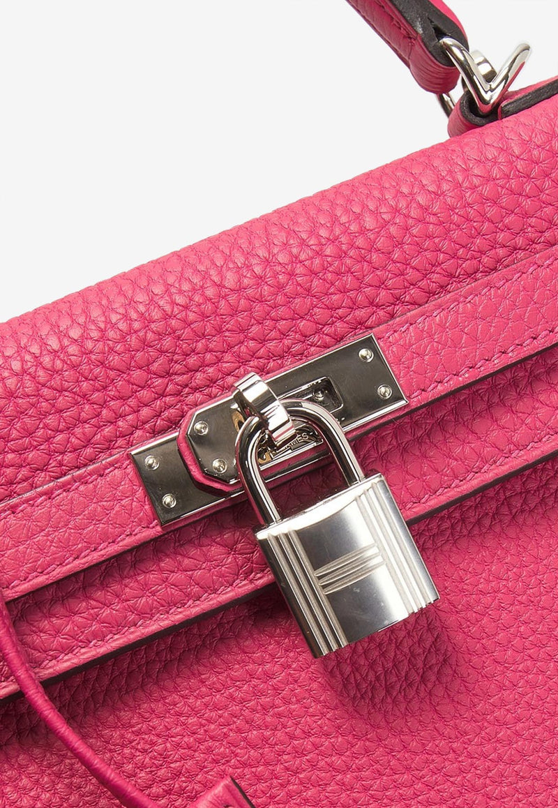 Kelly 25 in Rose Mexico Togo Leather with Palladium Hardware