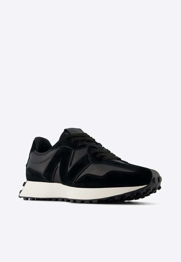 New Balance 327 Low-Top Sneakers in Black Black U327LI